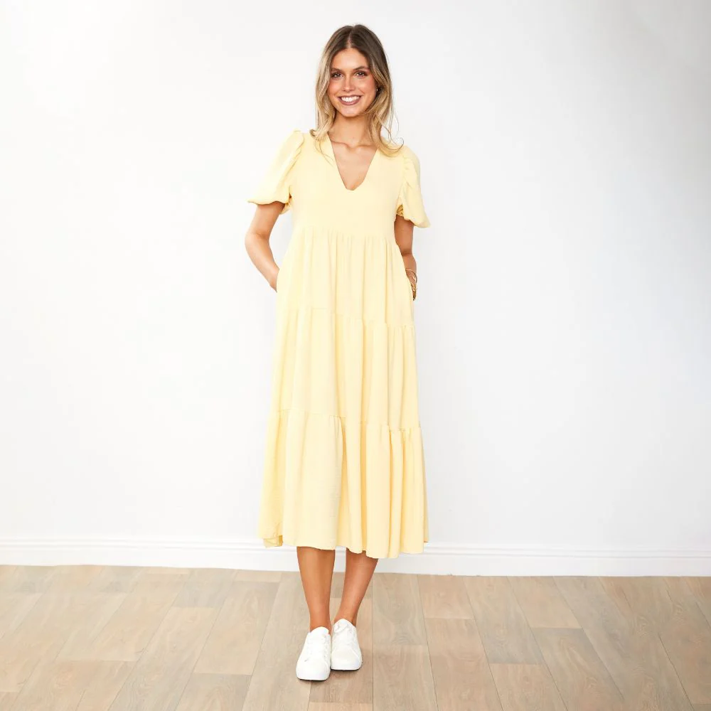 Mabel Dress (Lemon) - Image 4