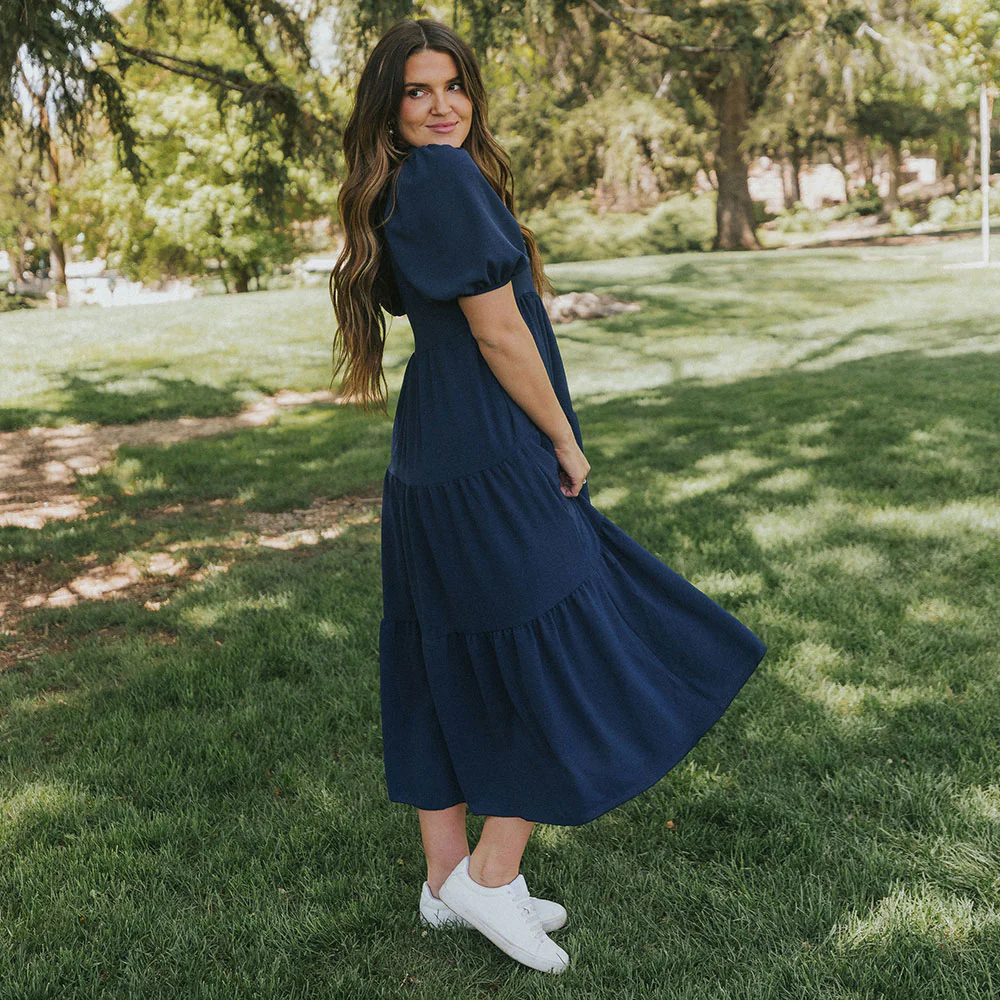 Mabel Dress (Navy) - Image 2