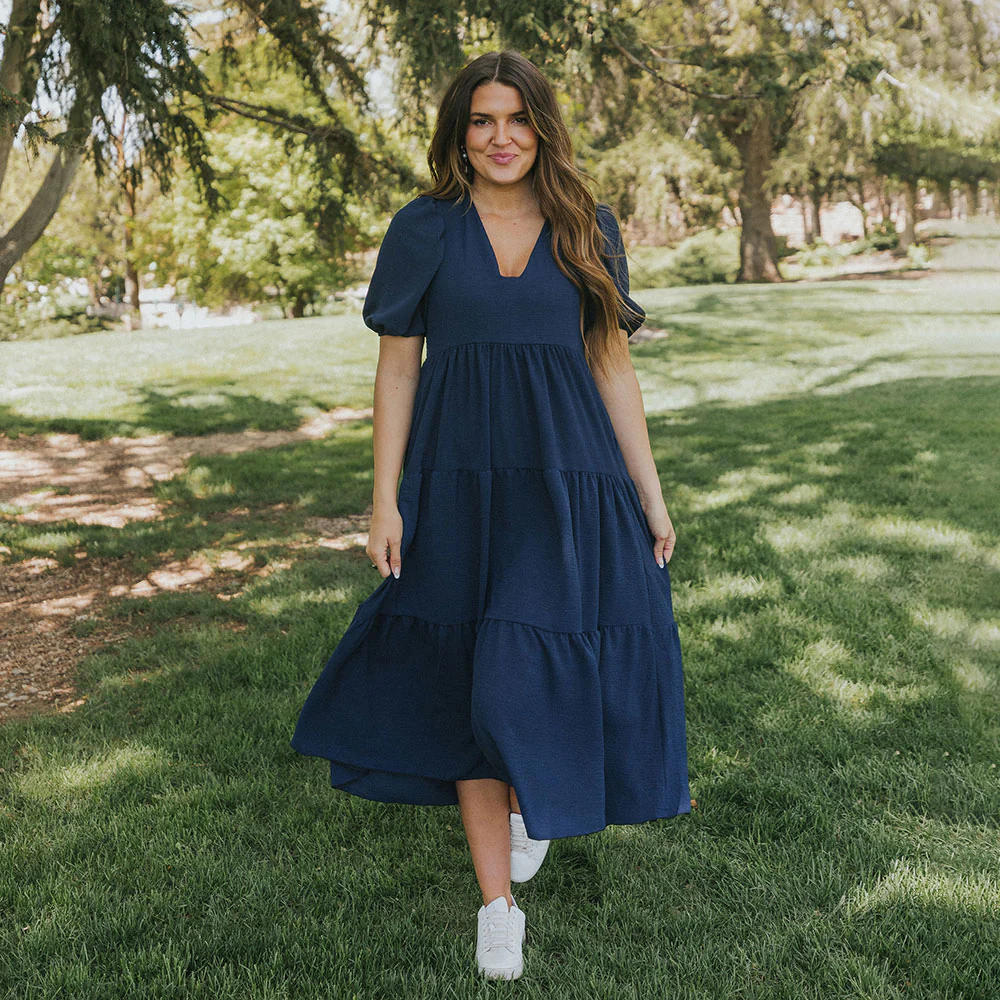 Mabel Dress (Navy) - Image 4