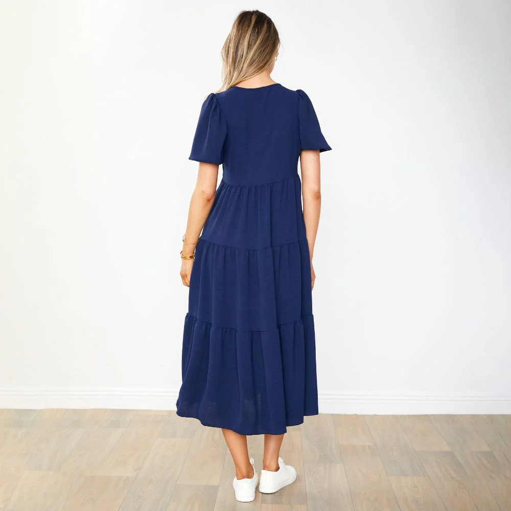Mabel Dress (Navy) - Image 8