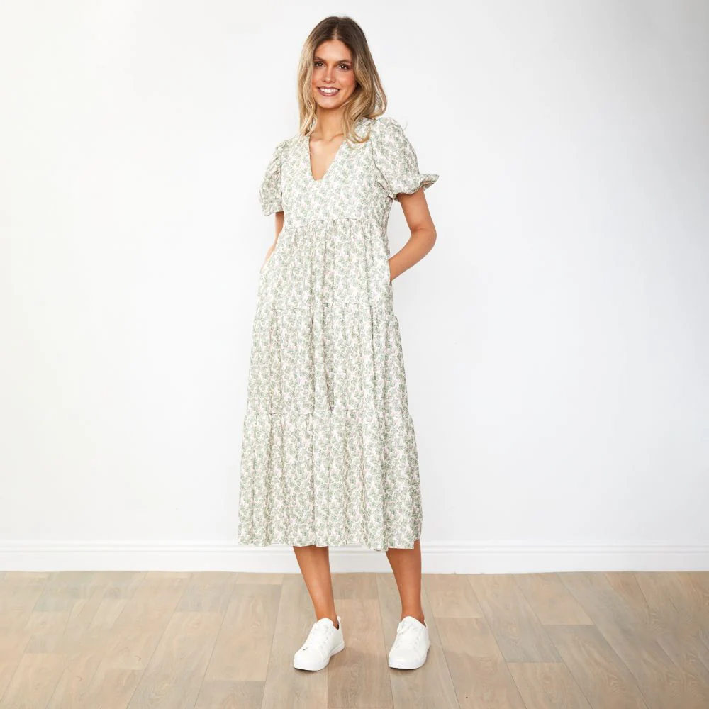 Mabel Dress (Orchid Green) - Image 5