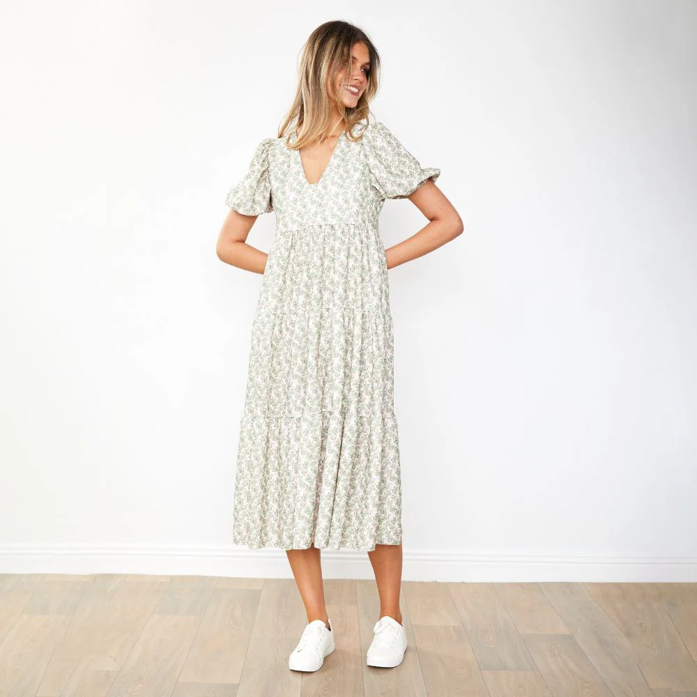 Mabel Dress (Orchid Green) - Image 7