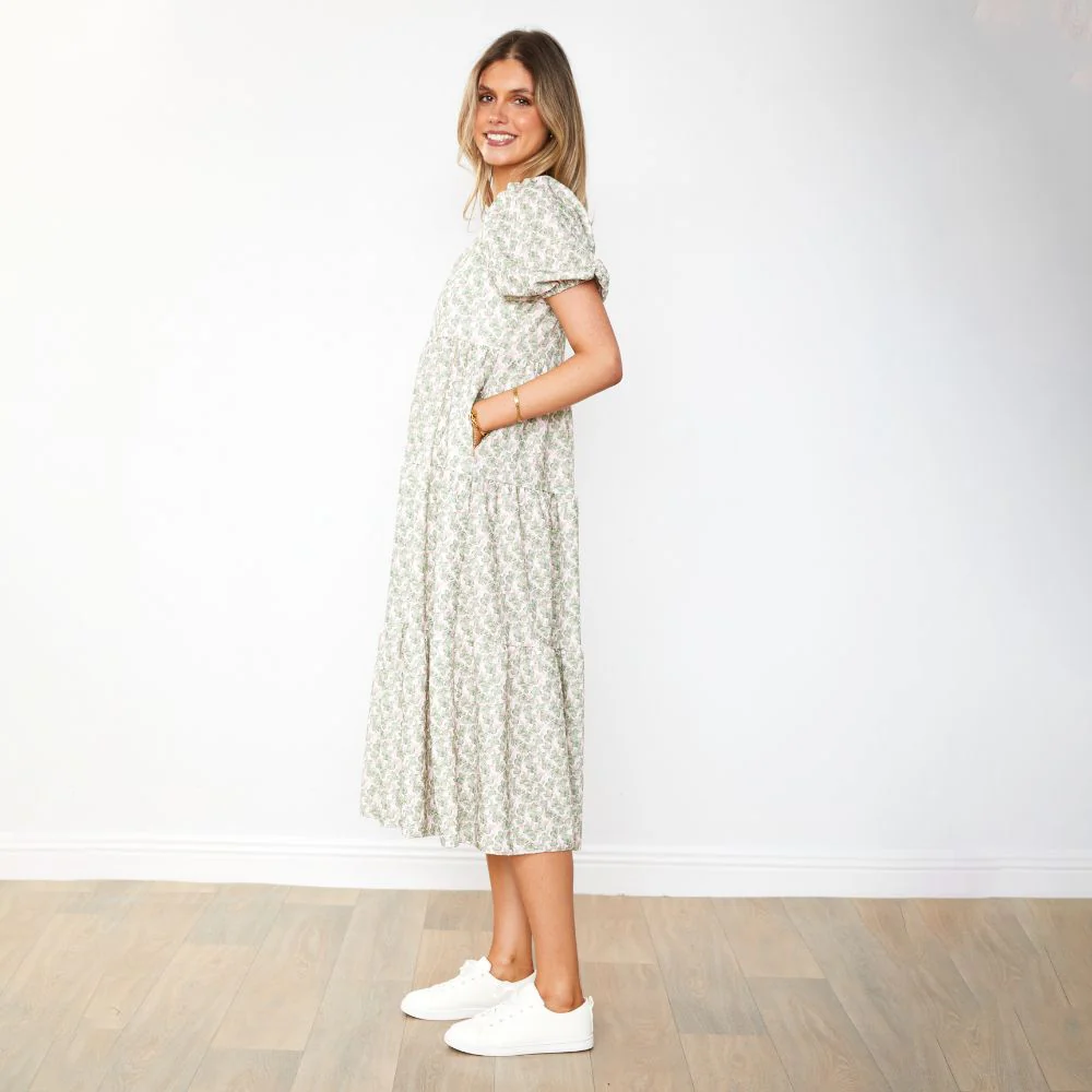 Mabel Dress (Orchid Green) - Image 8