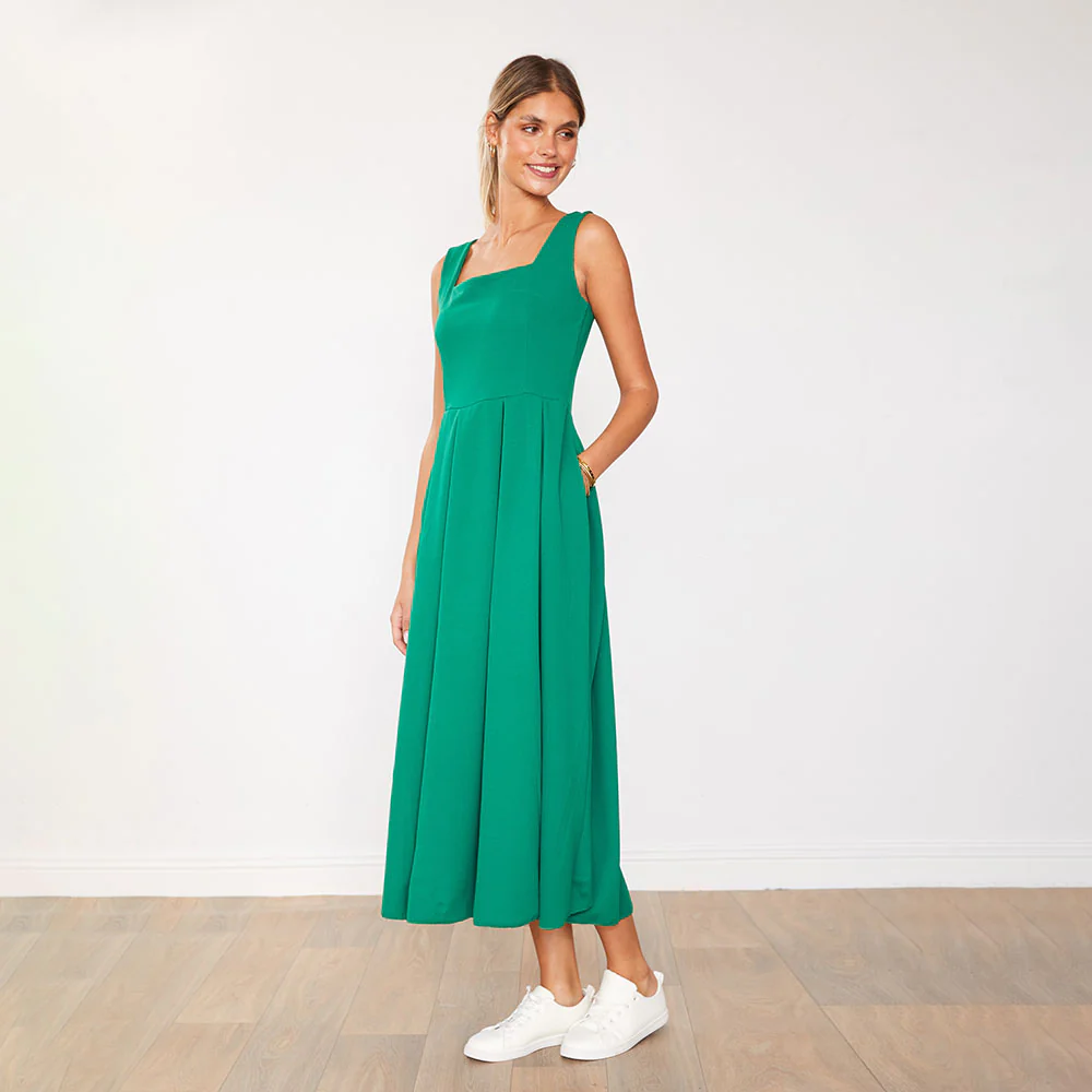 Maddie Dress (Green) - Image 11