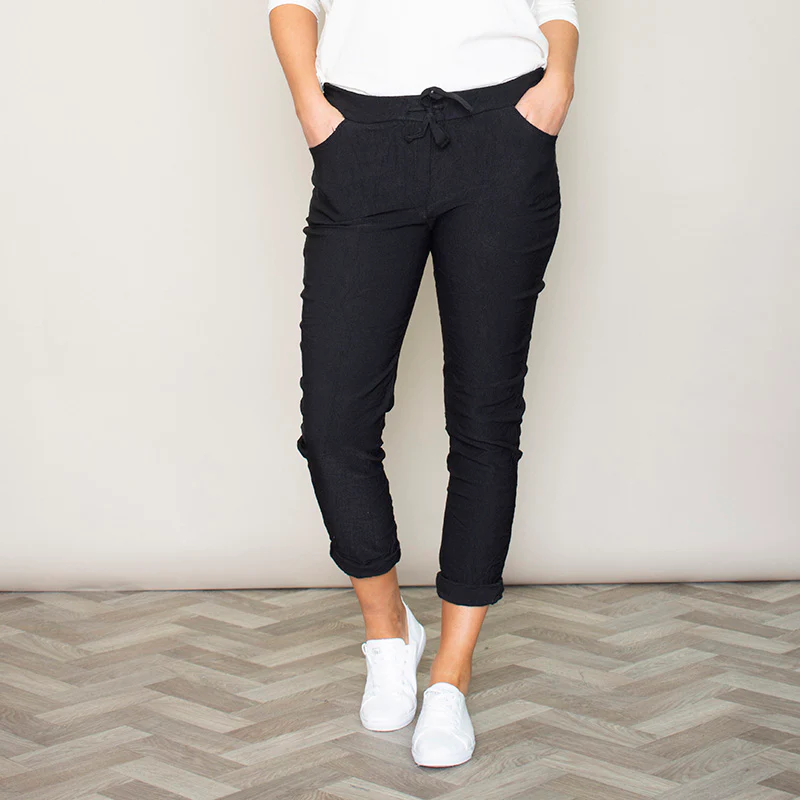 Maddie Stretch Trouser (Black) - Image 3