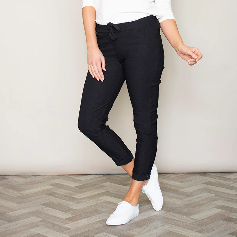 Maddie Stretch Trouser (Black) - Image 5