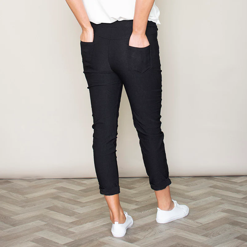 Maddie Stretch Trouser (Black) - Image 6