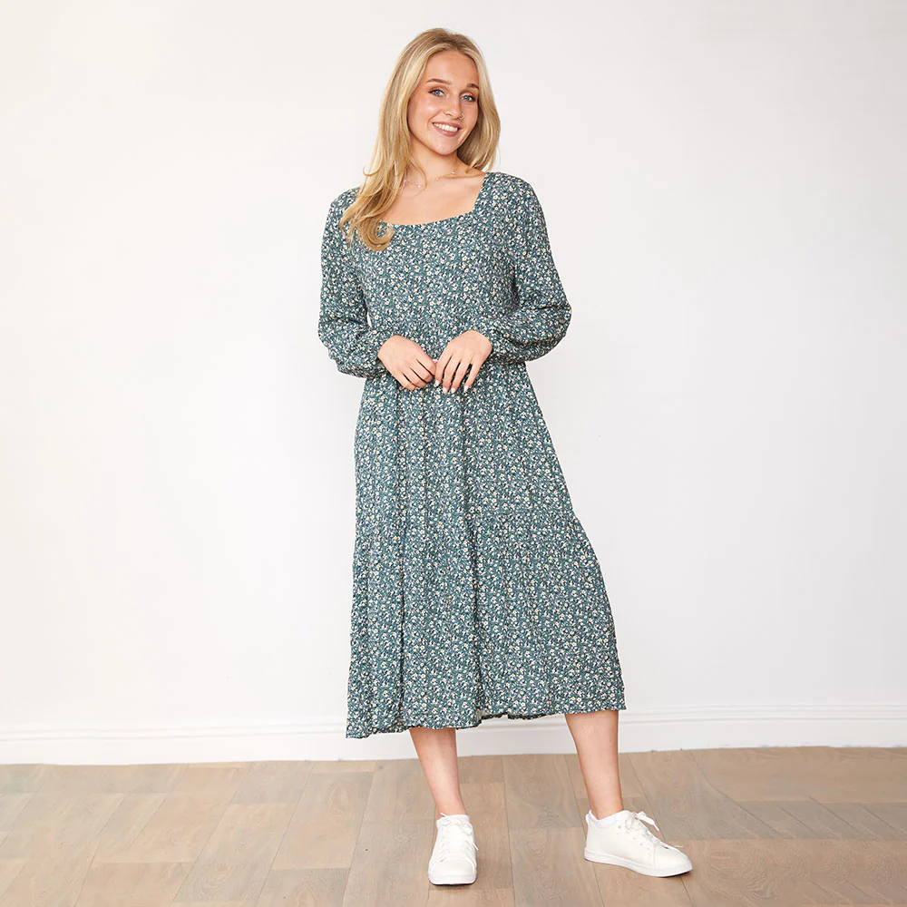 Madison Dress (Green) - Image 3
