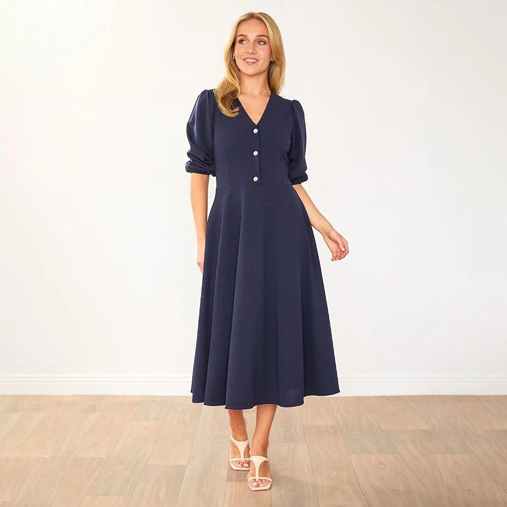 Maisy Dress (Navy) - Image 2