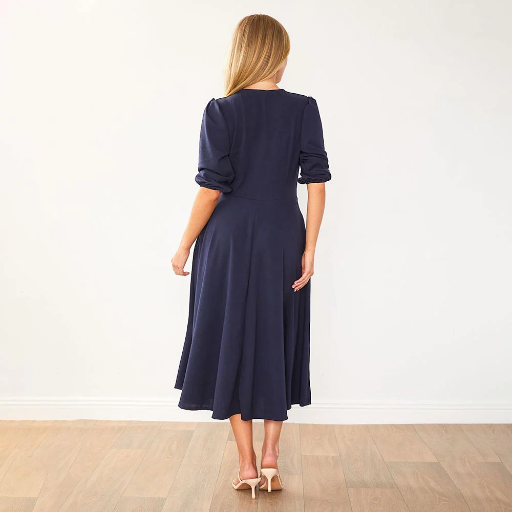 Maisy Dress (Navy) - Image 9