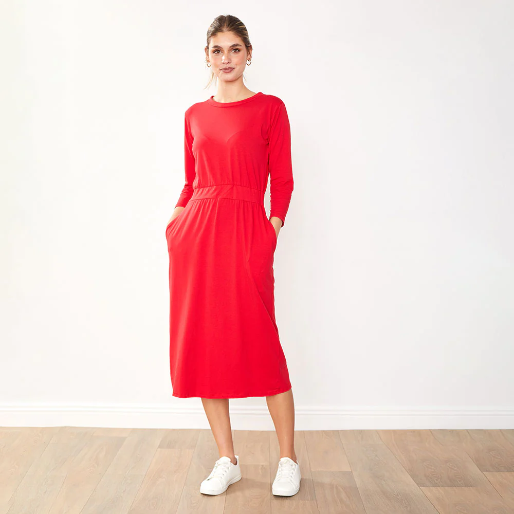 Mara Dress (Red) - Image 2