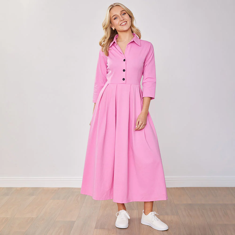 Marie Dress (Barbie Pink) - Image 10
