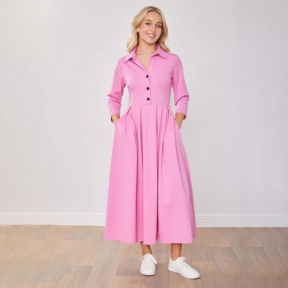 Marie Dress (Barbie Pink) - Image 11