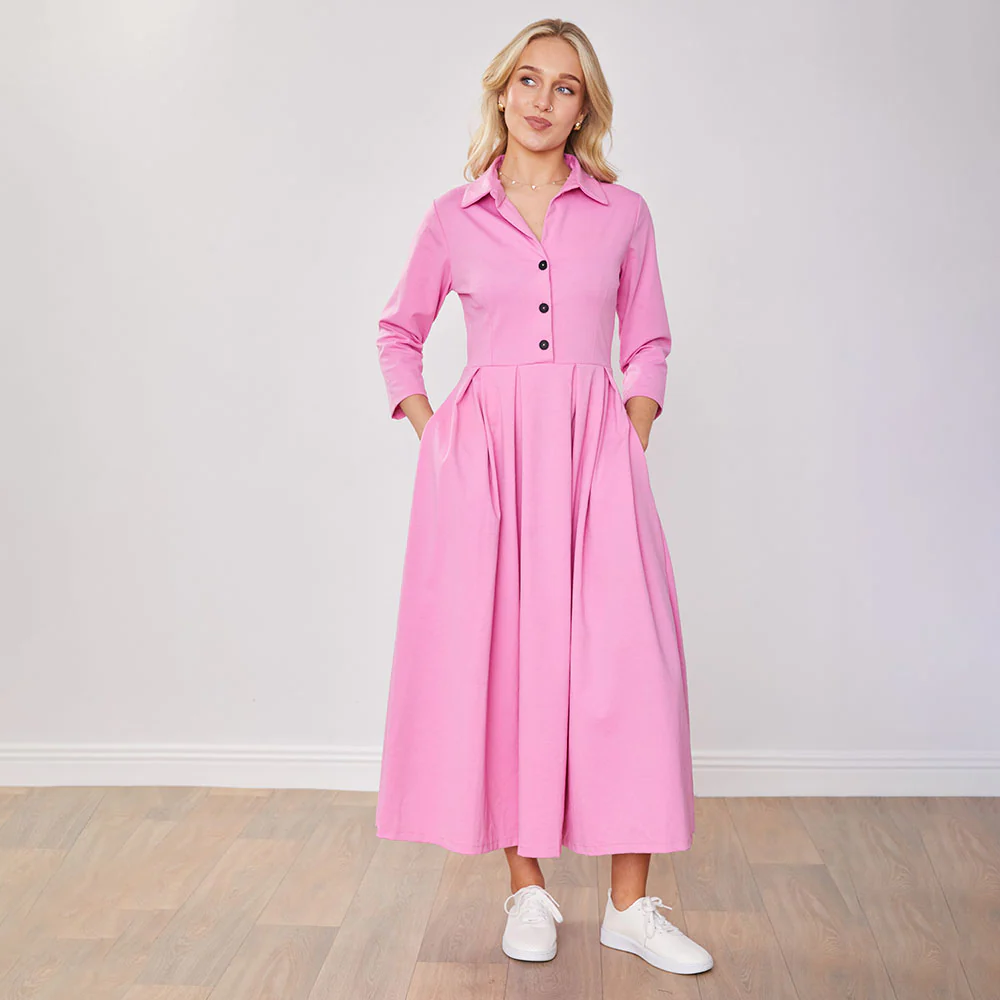 Marie Dress (Barbie Pink) - Image 12