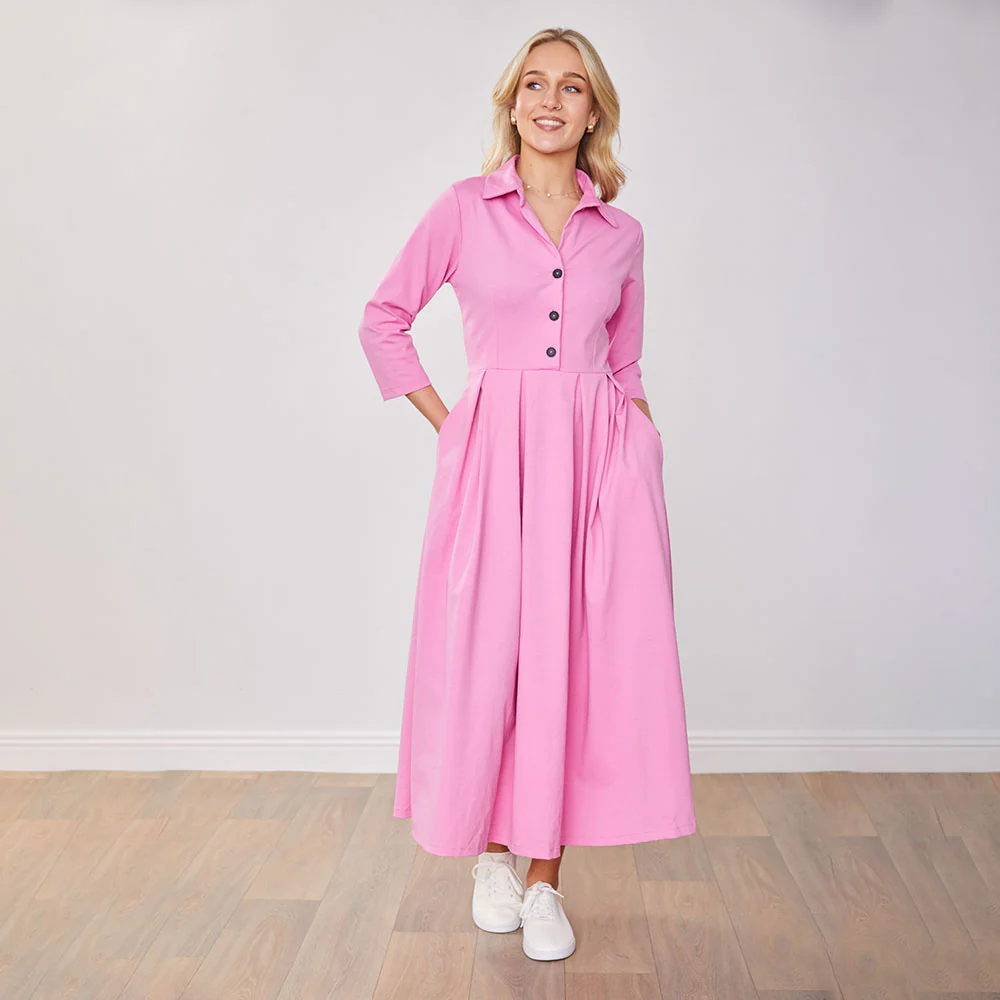 Marie Dress (Barbie Pink) - Image 13
