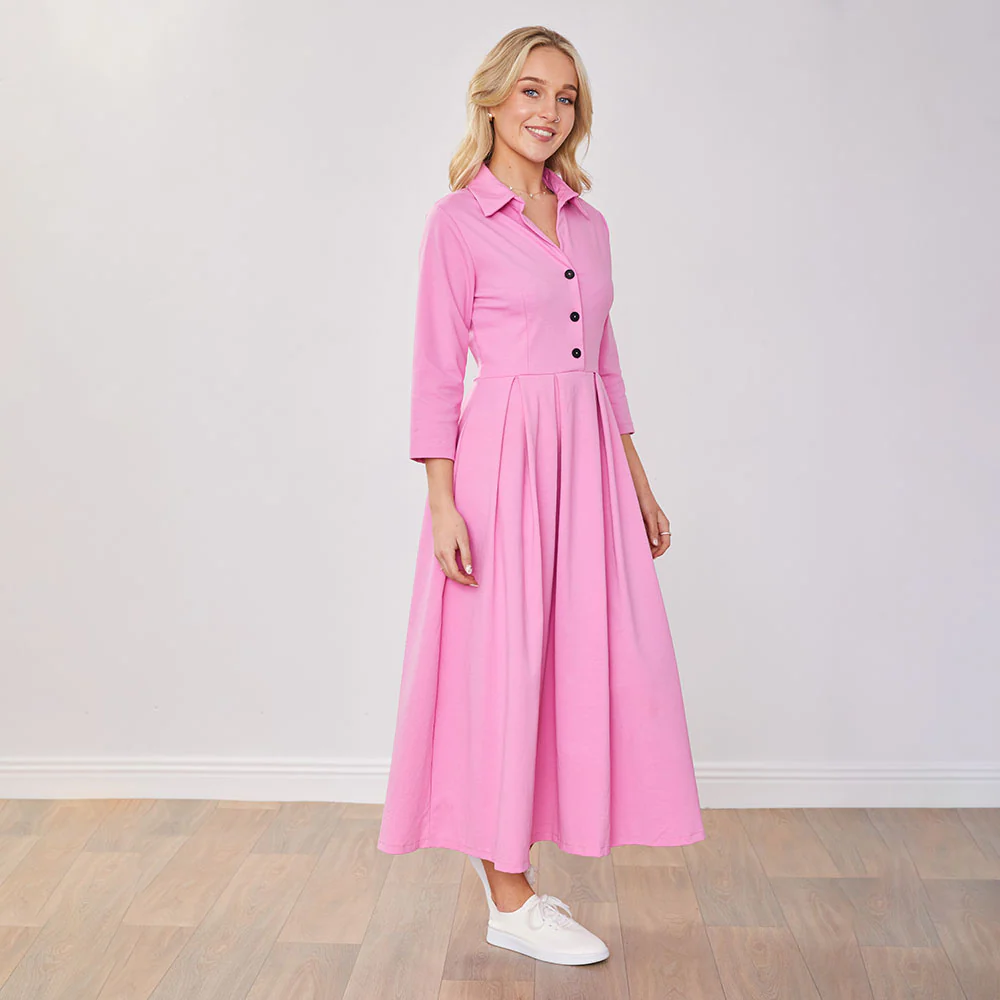 Marie Dress (Barbie Pink) - Image 16