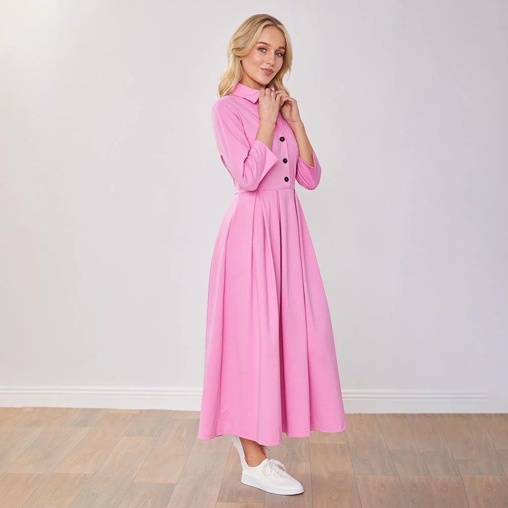 Marie Dress (Barbie Pink) - Image 17