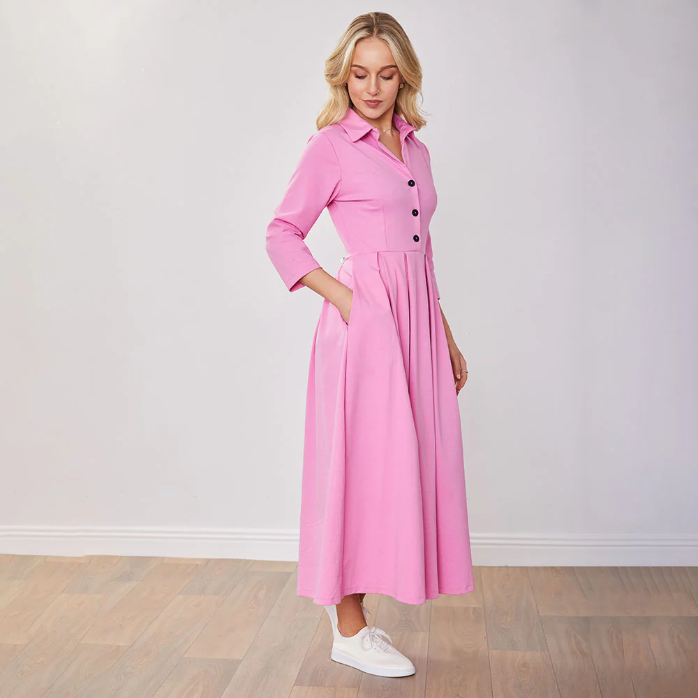 Marie Dress (Barbie Pink) - Image 19