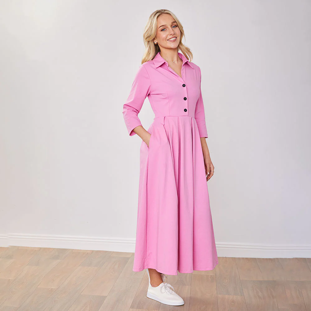 Marie Dress (Barbie Pink) - Image 20