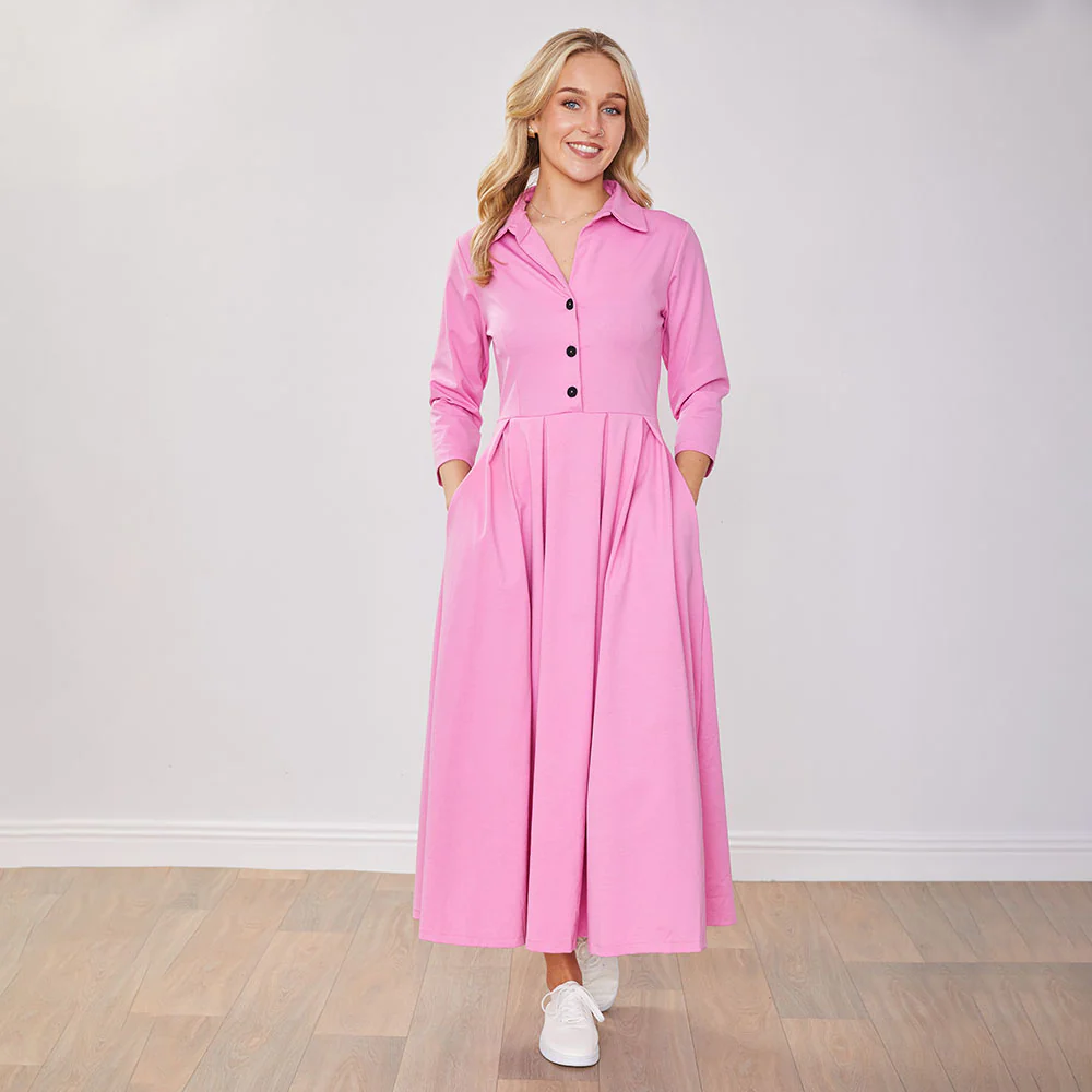 Marie Dress (Barbie Pink) - Image 6