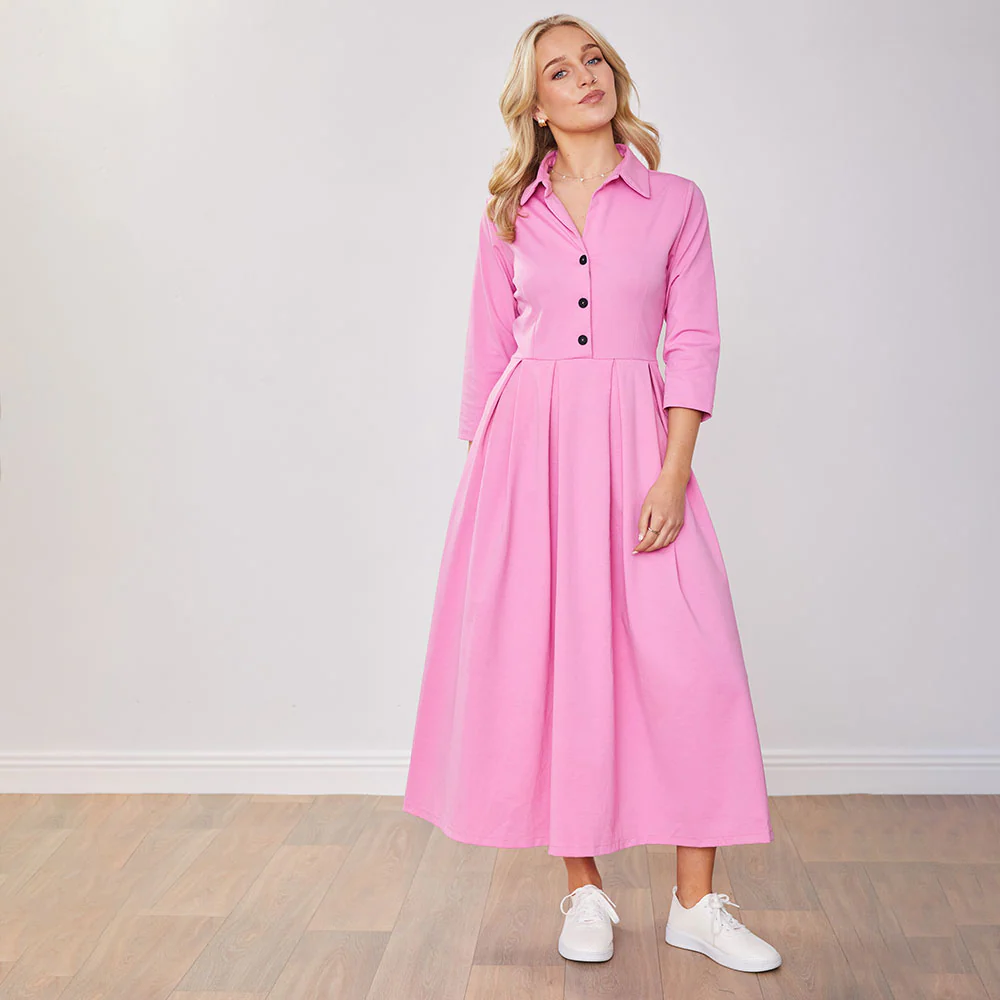 Marie Dress (Barbie Pink) - Image 9
