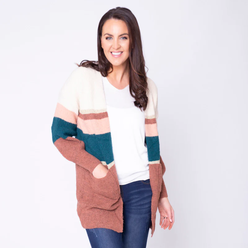 Matilda Muted Cardigan (Rust)