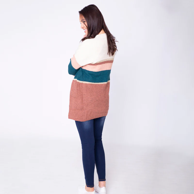 Matilda Muted Cardigan (Rust) - Image 6