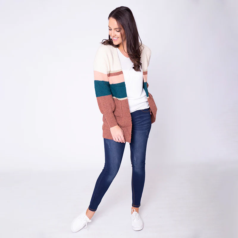 Matilda Muted Cardigan (Rust) - Image 7
