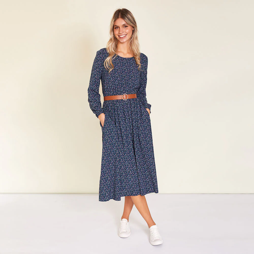 May Dress (Navy)