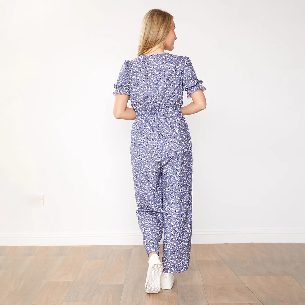 Maya Jumpsuit (Blue Floral) - Image 6
