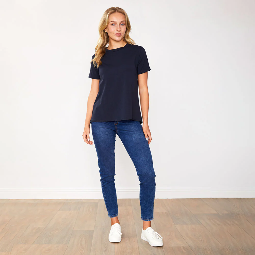 Mila Top (Navy) - Image 3