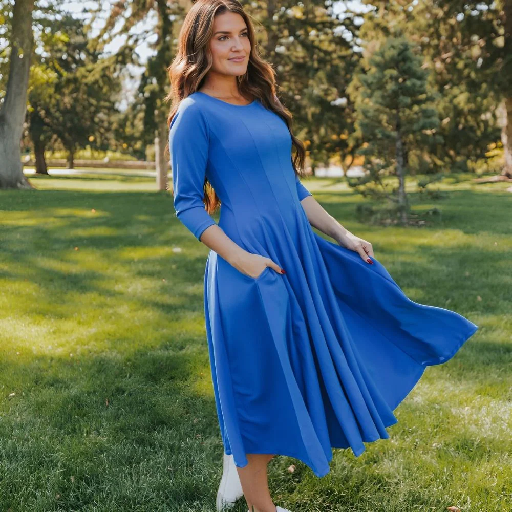 Miley Dress (Blue) - Image 7