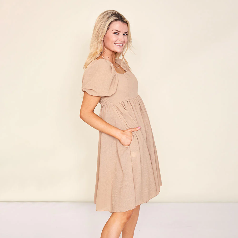 Milly Dress (Latte) - Image 8
