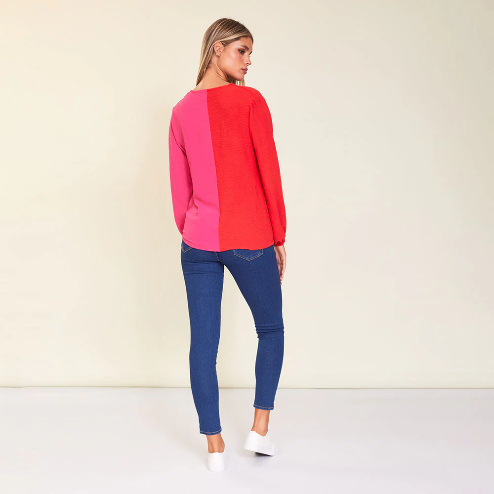 Milly Top (Red/Pink) - Image 10