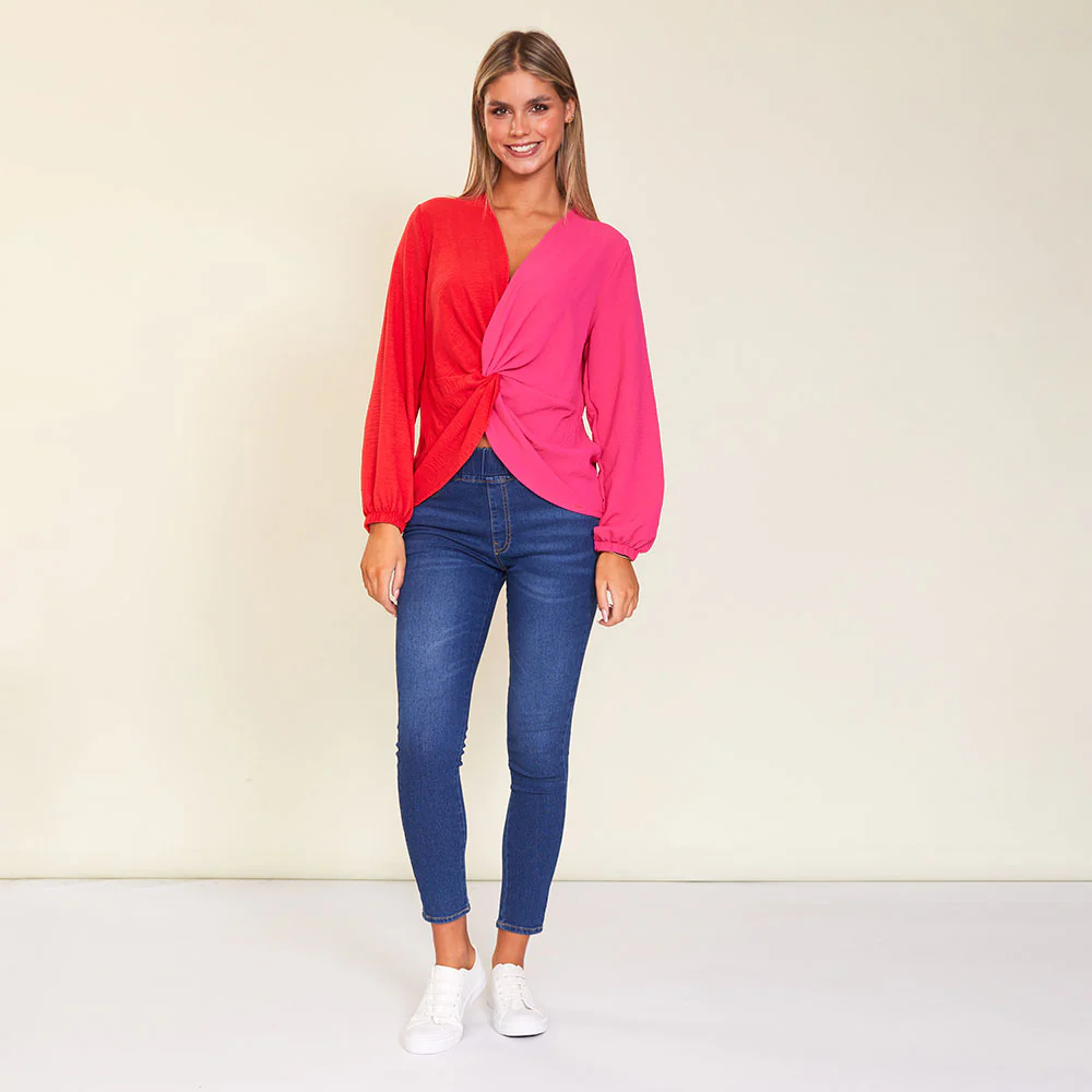 Milly Top (Red/Pink) - Image 3