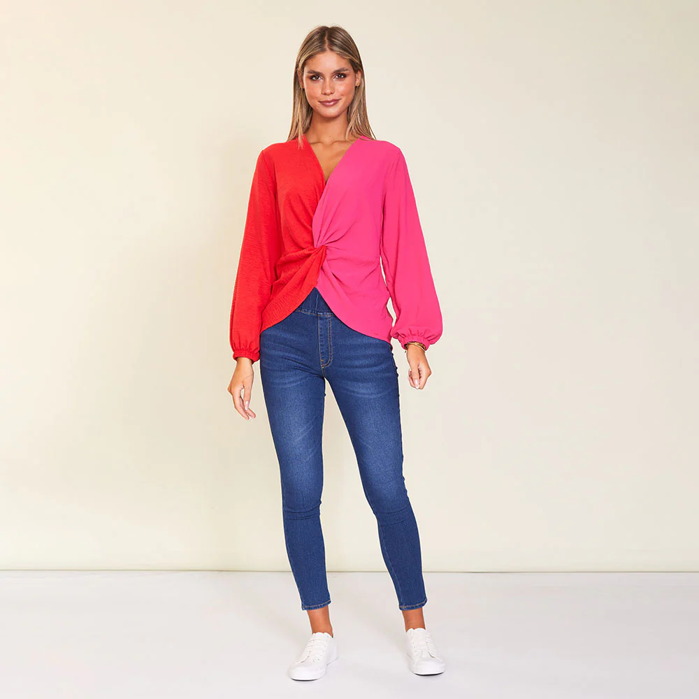 Milly Top (Red/Pink) - Image 4
