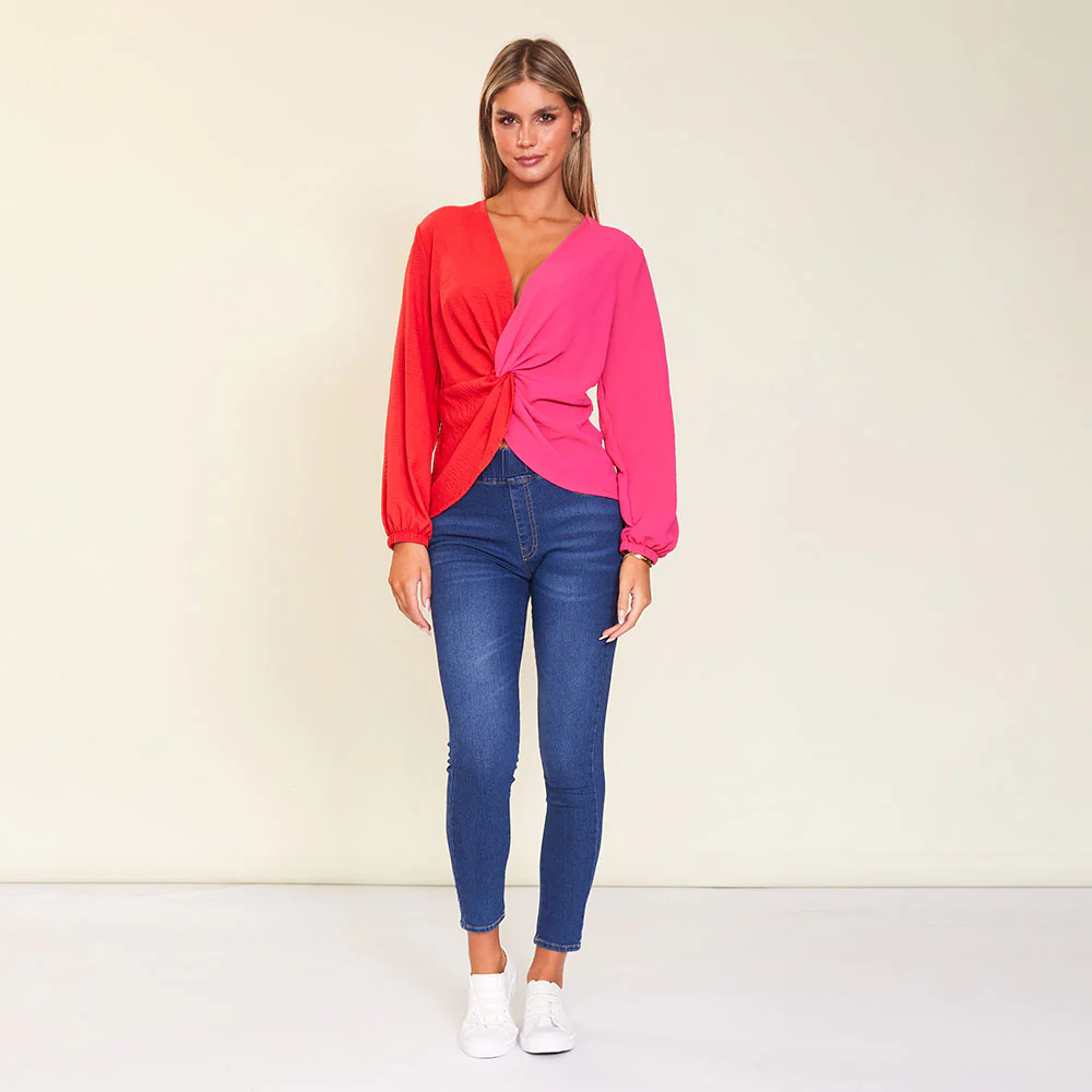 Milly Top (Red/Pink) - Image 5