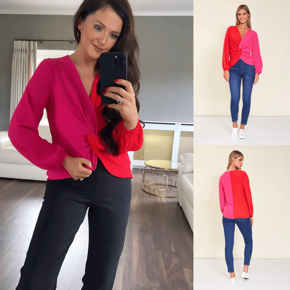 Milly Top (Red/Pink) - Image 6