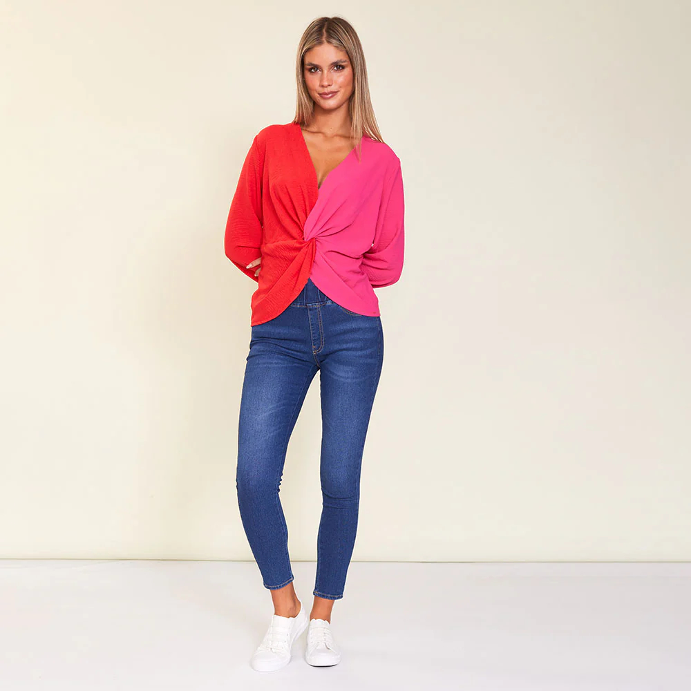 Milly Top (Red/Pink) - Image 7