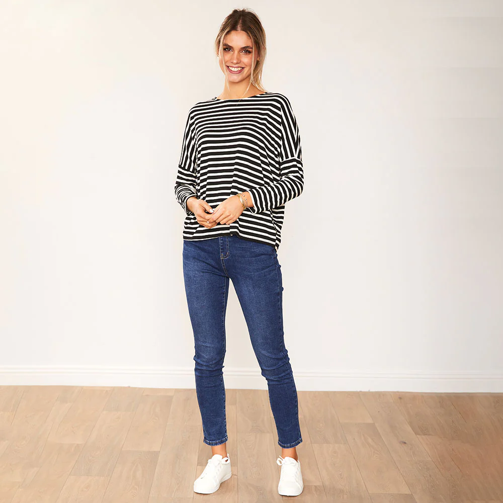Mindy Top (Black Stripe) - Image 5