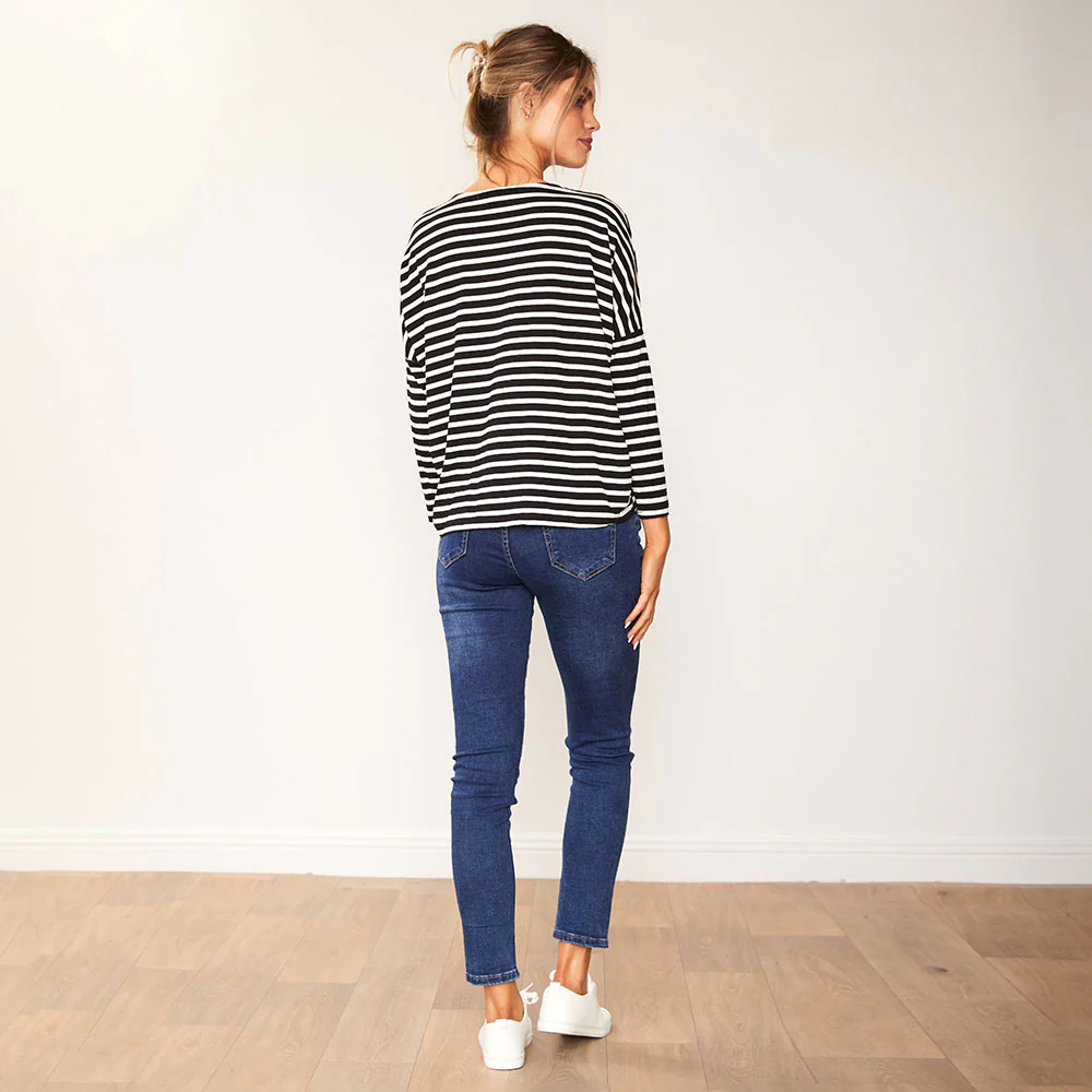 Mindy Top (Black Stripe) - Image 6