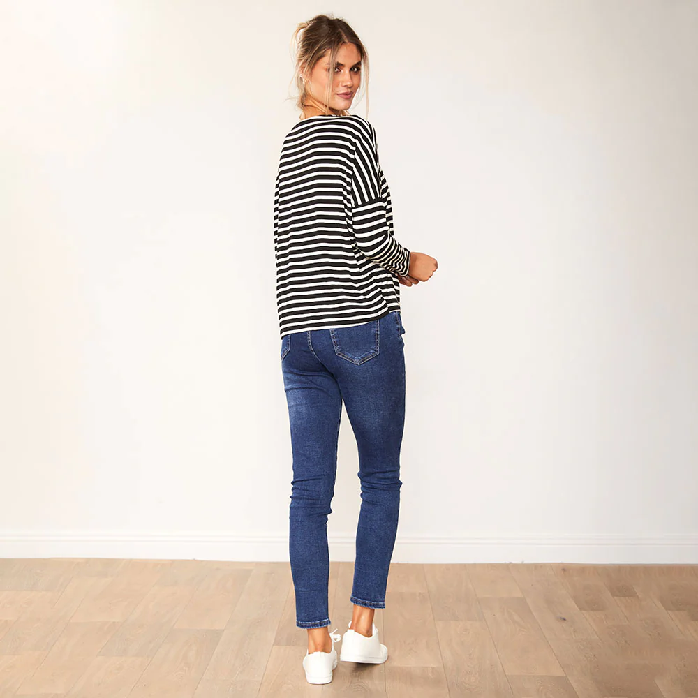 Mindy Top (Black Stripe) - Image 7