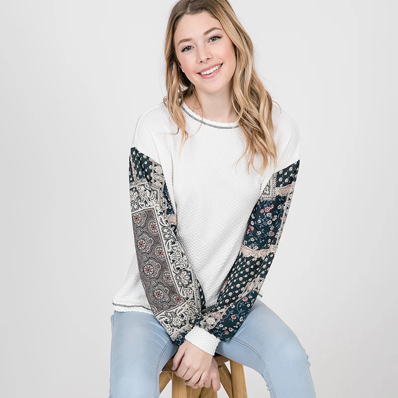 Marley Paisley Sleeve Hunter Green - Image 10