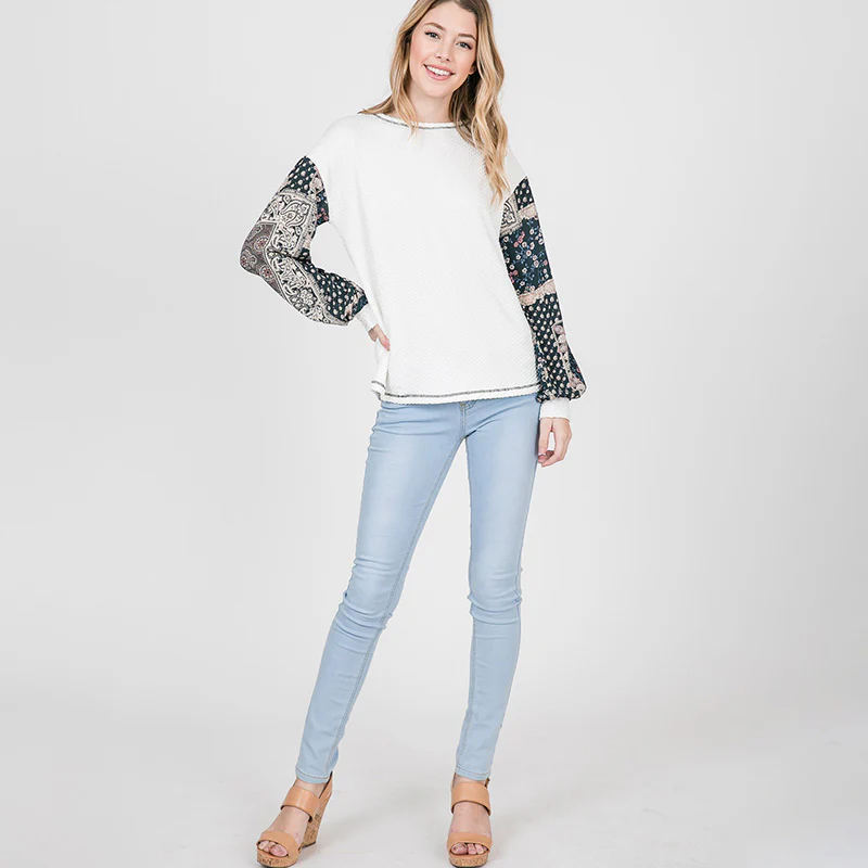 Marley Paisley Sleeve Hunter Green - Image 3