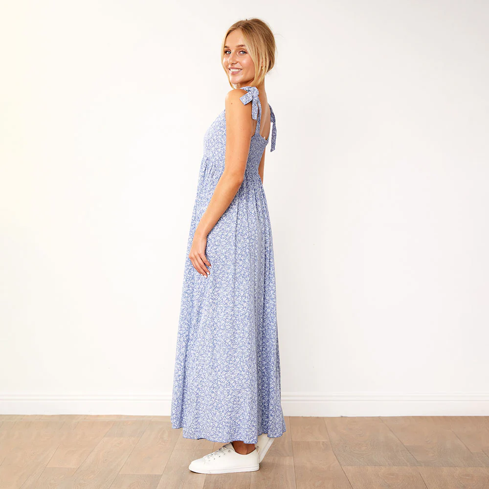 Moira Dress (Blue Floral) - Image 13