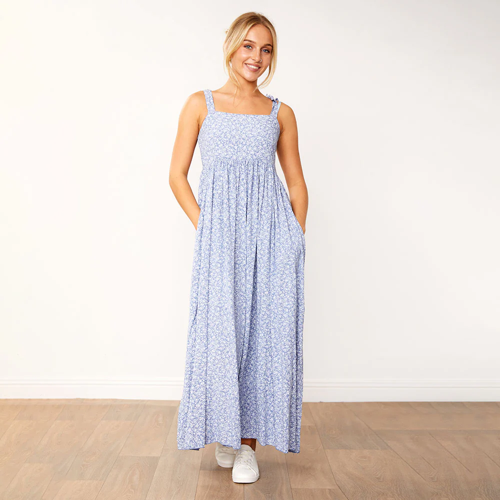 Moira Dress (Blue Floral) - Image 2