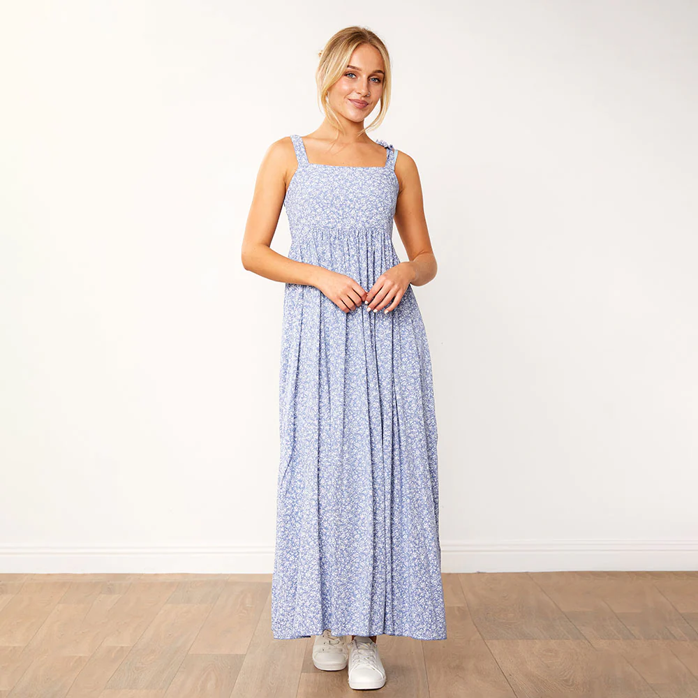 Moira Dress (Blue Floral) - Image 3