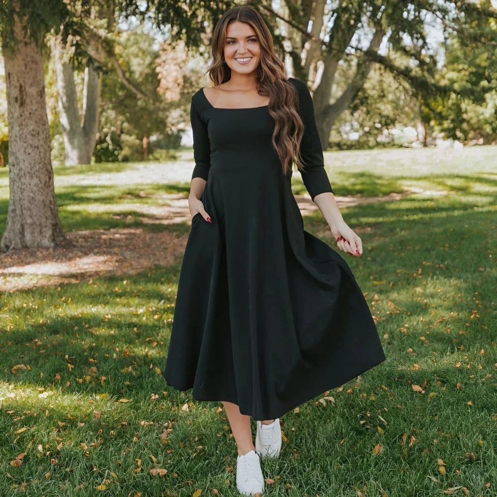 Molly Dress (Black) - Image 7