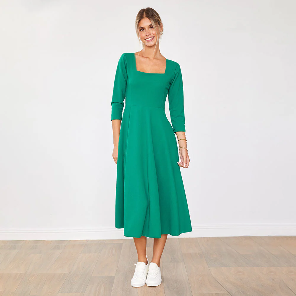 Molly Dress (Green) - Image 10