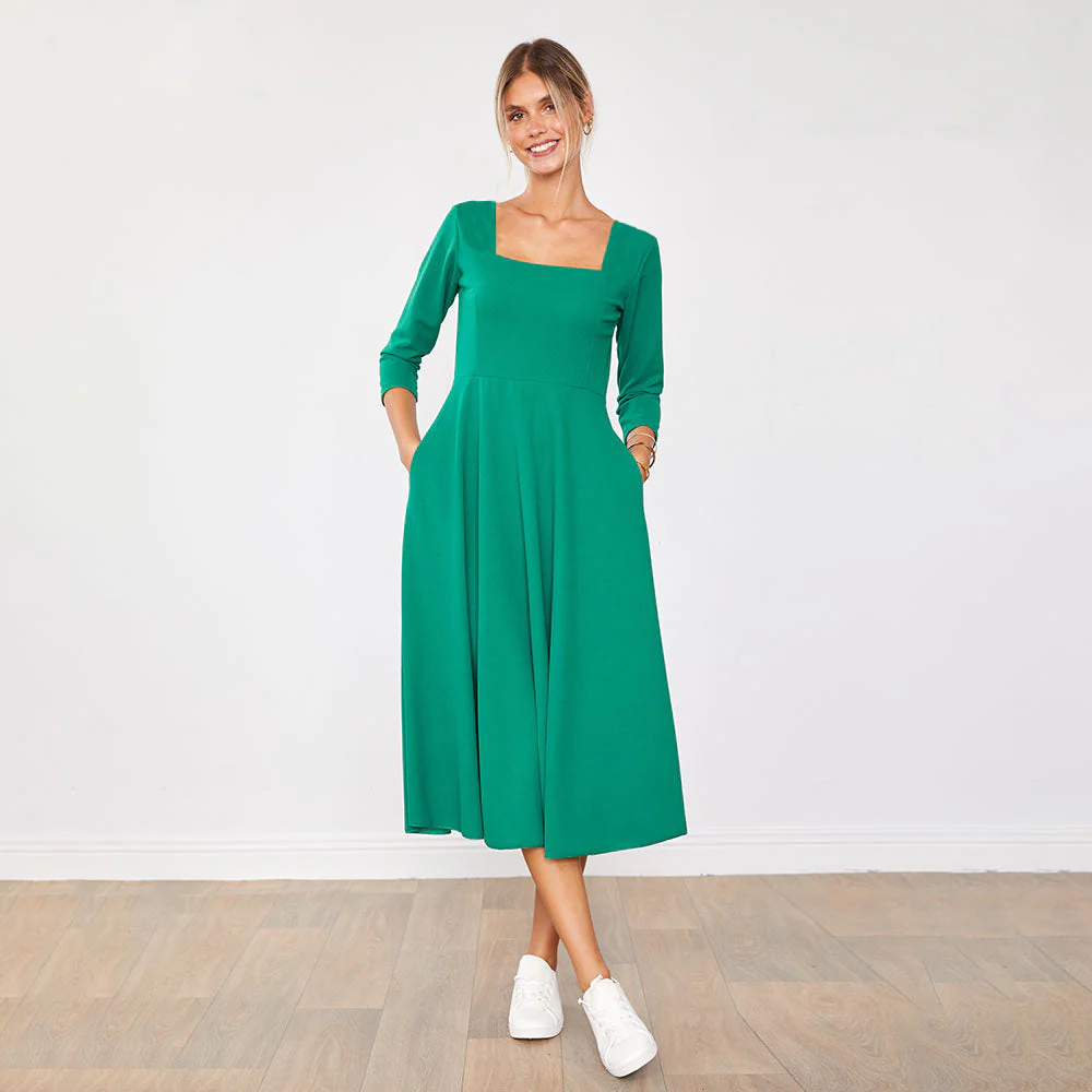 Molly Dress (Green) - Image 11